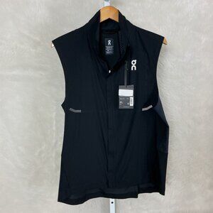 On Running Men's Black Windbreaker Weather Vest NWT XL